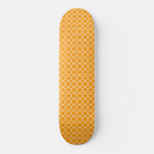 Skateboard Quatrefoil orange
