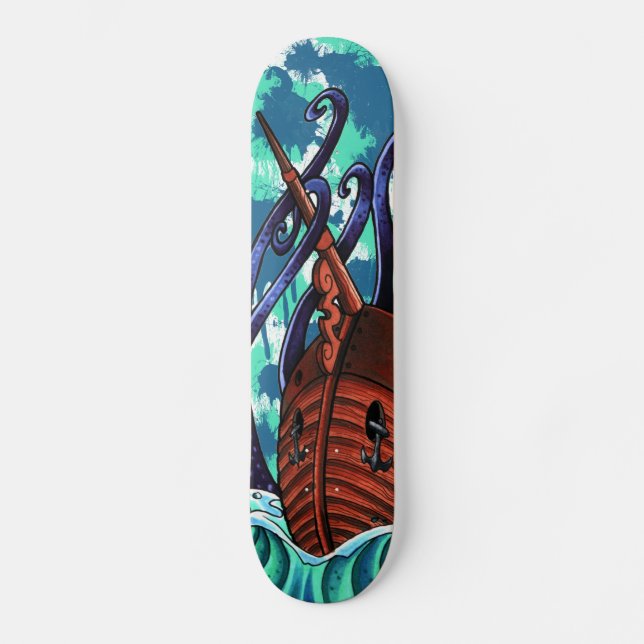 Skateboard Quel est Kraken ? Planche à roulettes (Recto)
