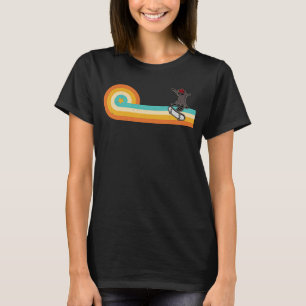 Skateboard raccoon stunts skate hall skater roller T-Shirt