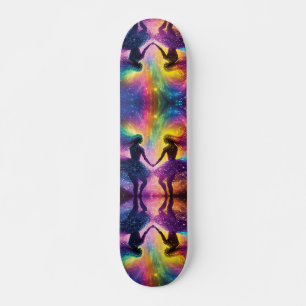 Skateboard Rainbow Cosmic Amateurs Galaxy Feminine Energy Sk8