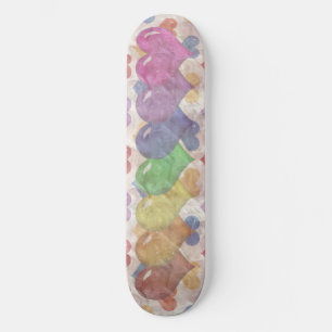 Skateboard Rainbow Hearts Girls Skatedeck
