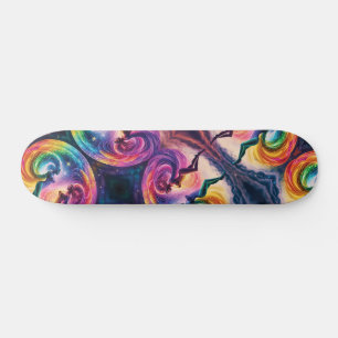 Skateboard Rainbow Heaven Cosmic Galaxy Feminine Energy Sk8r