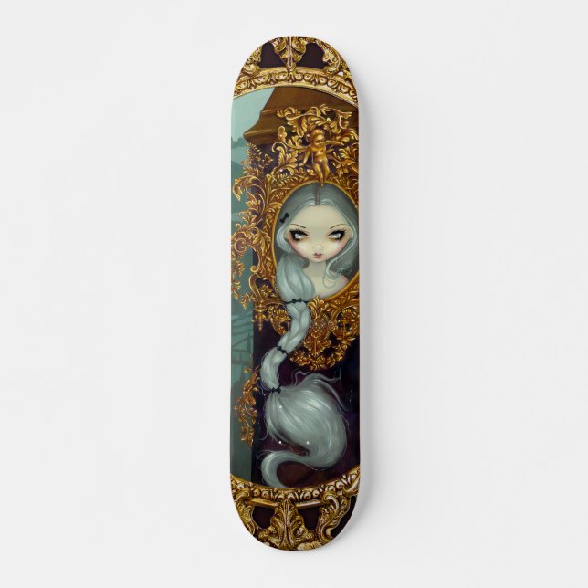 Skateboard Rapunzel en planche à roulettes rococo (Devant)