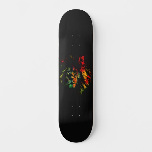 Skateboard Rasta Lion (Recto)