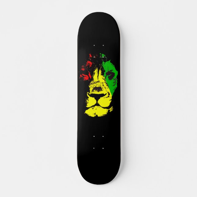 Skateboard Rasta Lion (Devant)