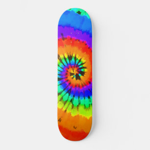 Skateboard Rastafarian Neon Coloured Tie Dye Spiral