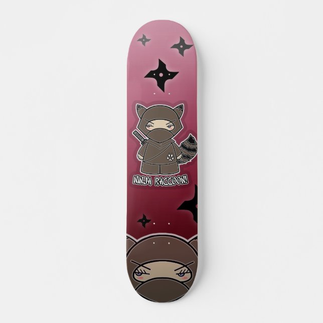 Skateboard Raton laveur de Ninja ! Planche à roulettes (Devant)