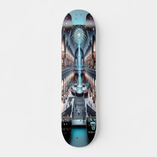 Skateboard "Raygun Gothic Futuristic Art Museum Deck"