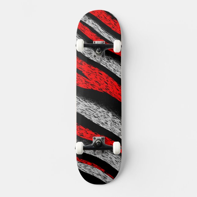 Skateboard Rayures (Recto)