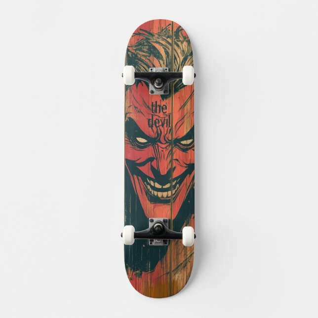 Skateboard Red Devil (Recto)
