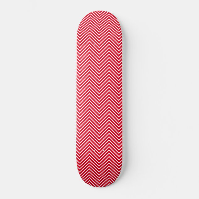 Skateboard Red Skinny Chevron (Recto)