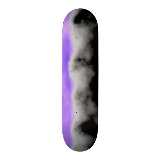 Skateboard Regard en cristal noir gris blanc de Geode Druzy