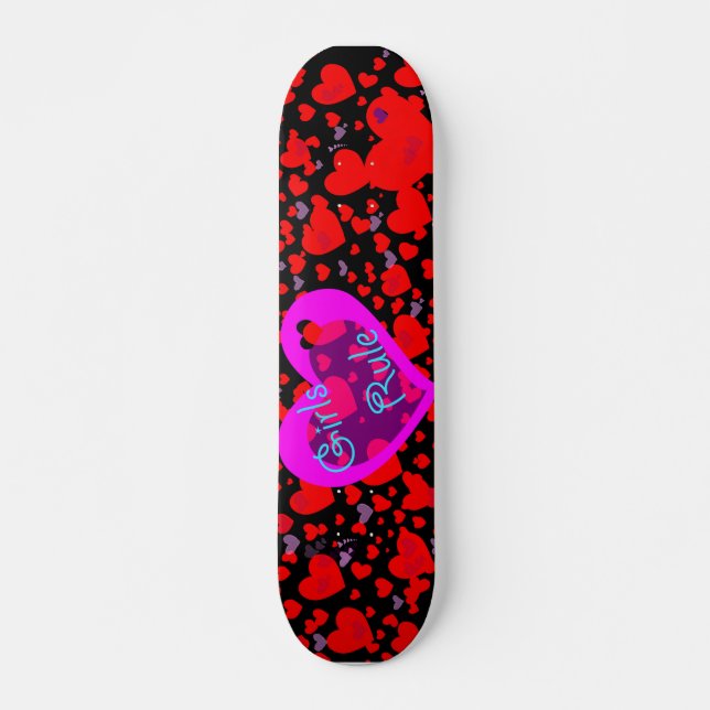 Skateboard Règle de filles (Devant)