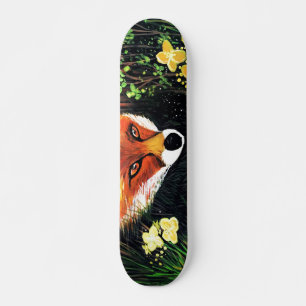 Skateboard Renard dans la nature