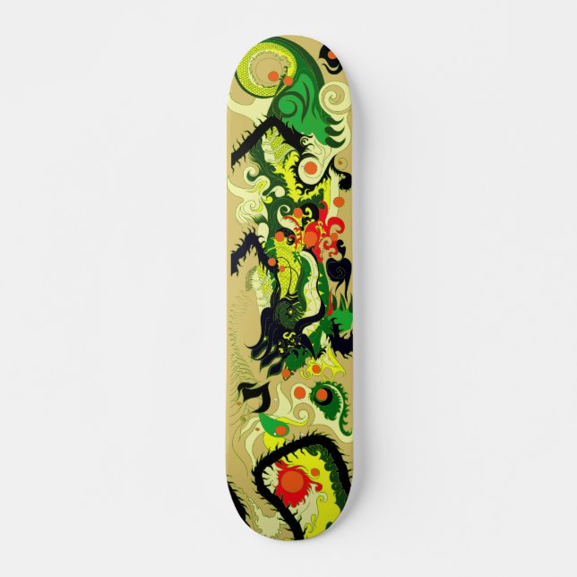 Skateboard Repaire de dragons (parchemin) (Devant)