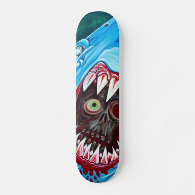 Skateboard Requin CONTRE la planche à roulettes de zombi (Recto)