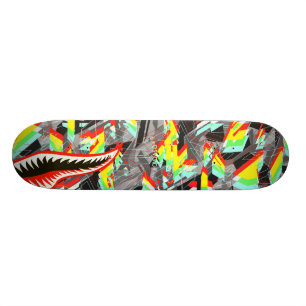 Skateboard Requin Trippy d'Esvoir Camo
