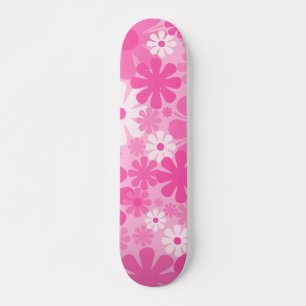 Skateboard Retro 60s les années 70 Y2K Motif esthétique flora