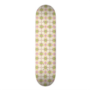 Skateboard Rétro arrière - plan coloré 3 de motif