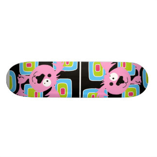 Skateboard Rétro chien rose de Bubblegum