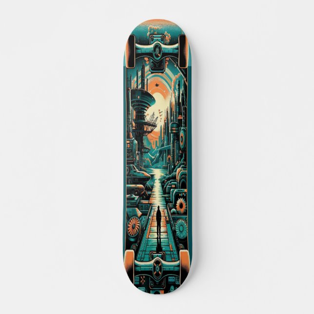 Skateboard "Retro Dystopia Deck" (Devant)