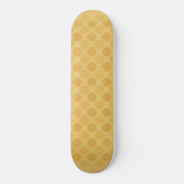 Skateboard Retro faded yellow circles pattern (Recto)