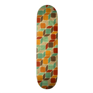 Skateboard Rétro motif géométrique 4