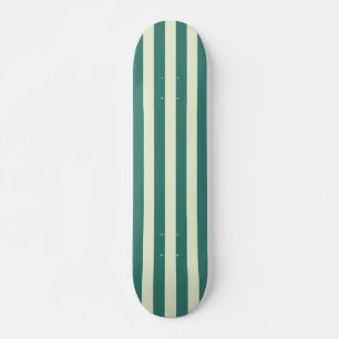 Skateboard Retro Preppy Sportswear Stripes - Retro Green