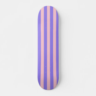 Skateboard Retro Preppy Sportswear Stripes - Rose violet