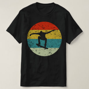skateboard retro vintage silhouette 70S T-Shirt