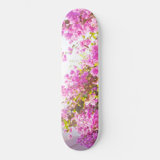 Skateboard Rêve rose de Santorin #1 #wall #art (Recto)