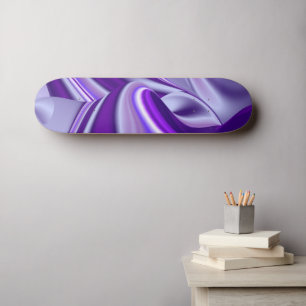Skateboard Rêves de fleurs violettes