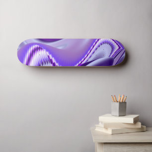 Skateboard Rêves de fleurs violettes