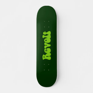 Skateboard Revolt - Martian Green sur Dk Green