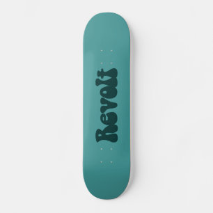 Skateboard Révolution - Vert foncé sur Vert océanique