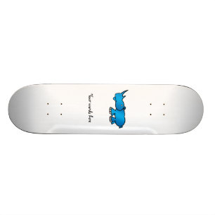 Skateboard Rhinocéros bleu