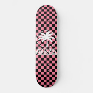 Skateboard Rien de personnel Motif à carreaux Vaporwave