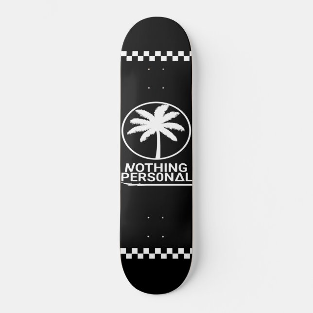 Skateboard Rien de personnel Planche à roulettes à rayures à  (Recto)