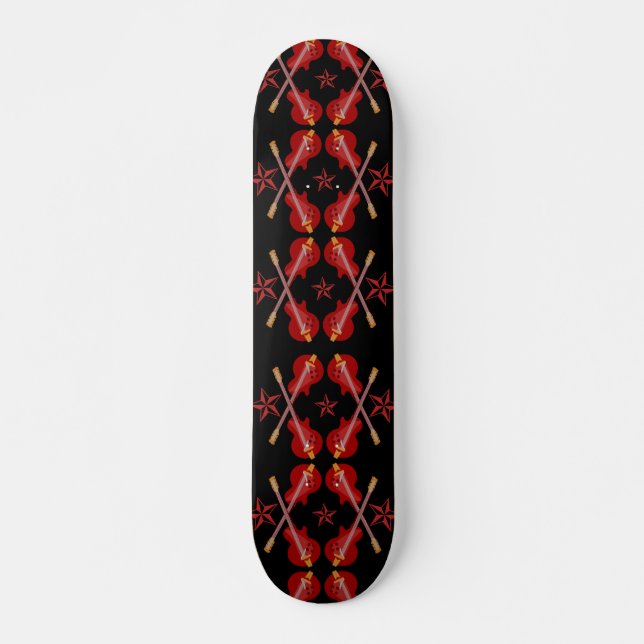 Skateboard Rockabilly Argyle (Devant)