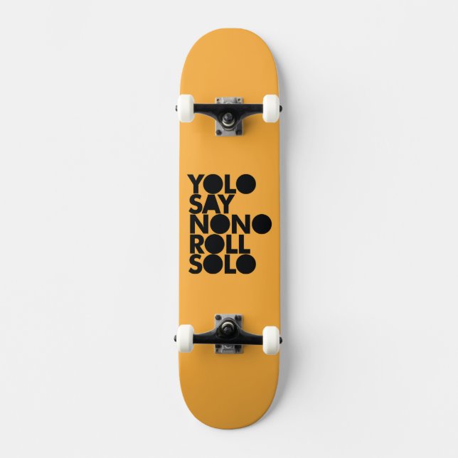 Skateboard Roll Solo de YOLO rempli (Recto)