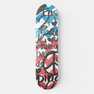 Skateboard Rose-Aqua de zigzag