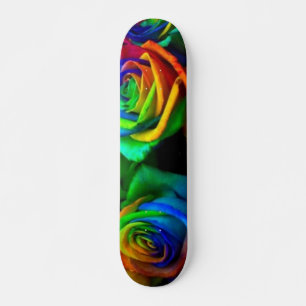 Skateboard Rose coloré