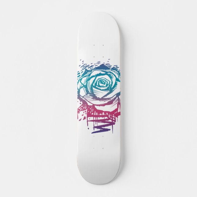 Skateboard Rose couleur de bonbons (Devant)