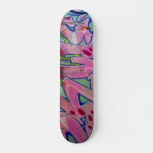 Skateboard rose graffiti.