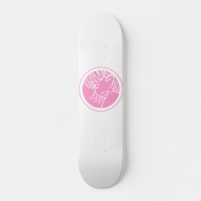 Skateboard rose mignon d'anime de muuhh (Devant)