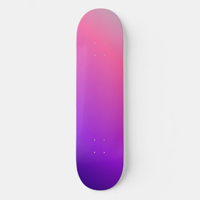Skateboard Rose Mignonne Esthétique Colorée (Recto)