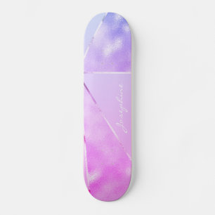 Skateboard Rose pailleté moderne personnalisé nom cool fémini