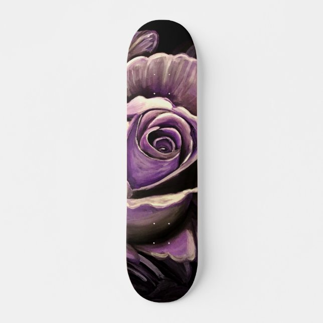 Skateboard Rose pourpre (Devant)