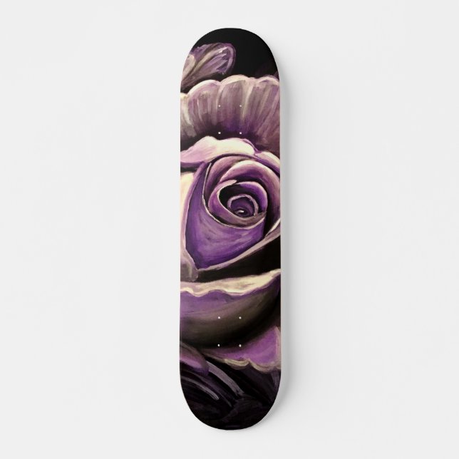 Skateboard Rose pourpre (Devant)