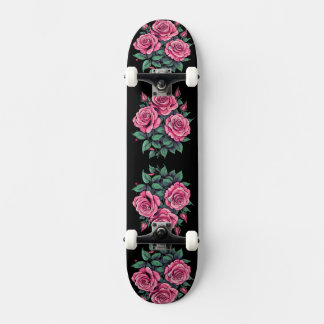 Skateboard Rose rose Fleurs mignonnes